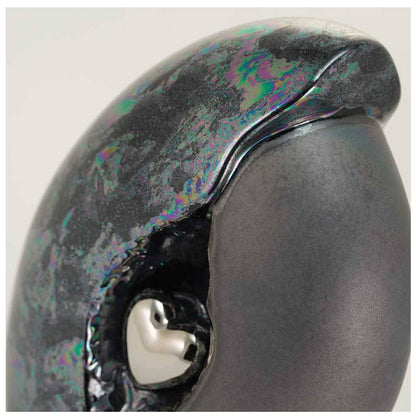 Kindred Heart Black Cremation Urn - Large