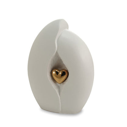 Kindred Heart White Cremation Urn - Large