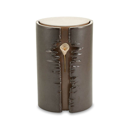 Lily Column Taupe, Full Size Urn