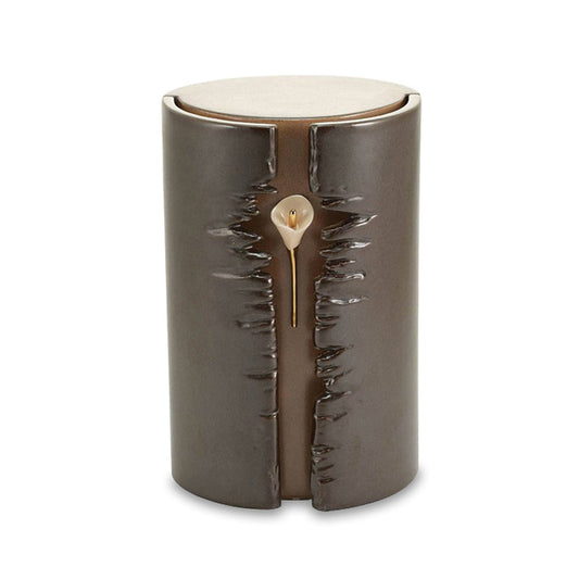 Lily Column Taupe, Full Size Urn