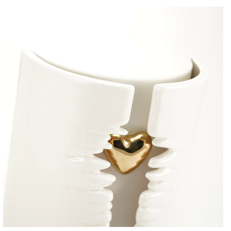 Heart Column White, Full Size Urn