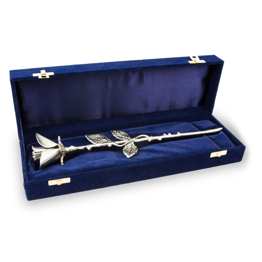 Pewter Rose Stem Cremation Keepsake