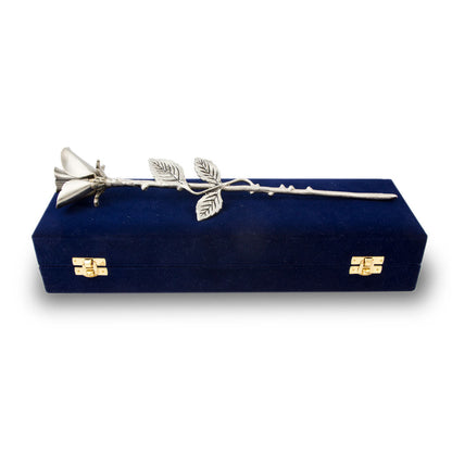Pewter Rose Stem Cremation Keepsake