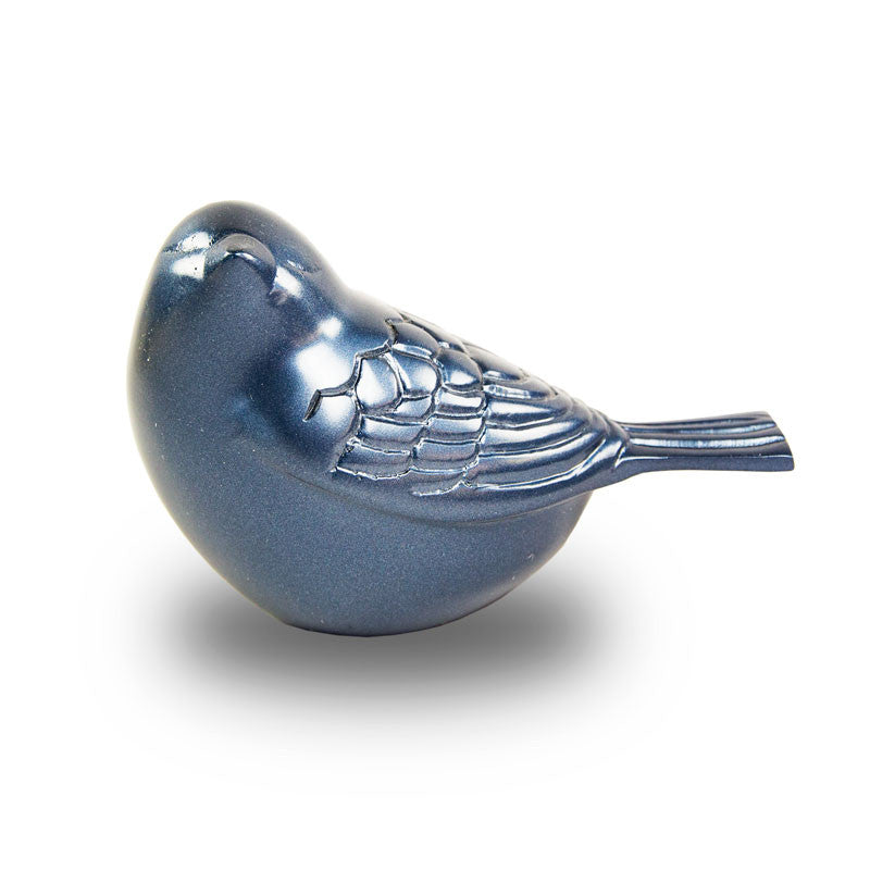 Frost Blue Songbird Keepsake Cremation Urn
