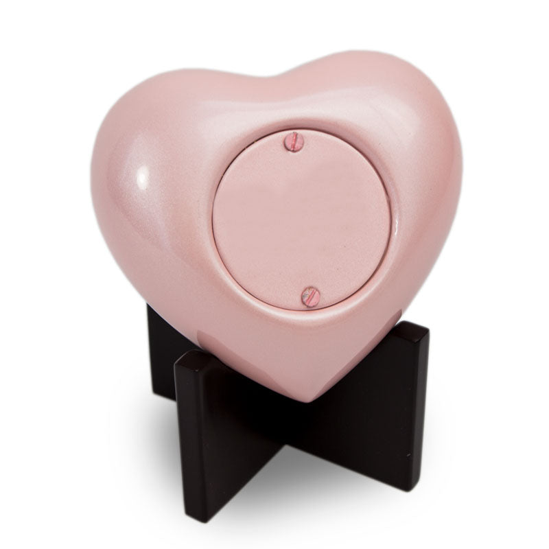 Arielle Heart Urn Pearl Pink
