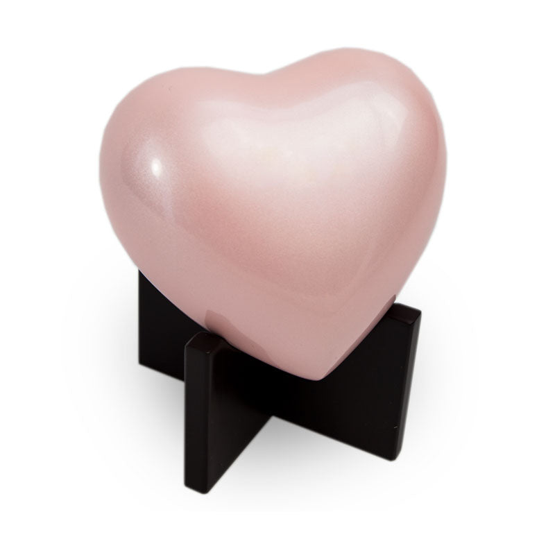 Arielle Heart Urn Pearl Pink
