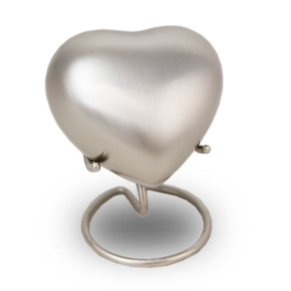 Pewter Cremation Keepsake Heart
