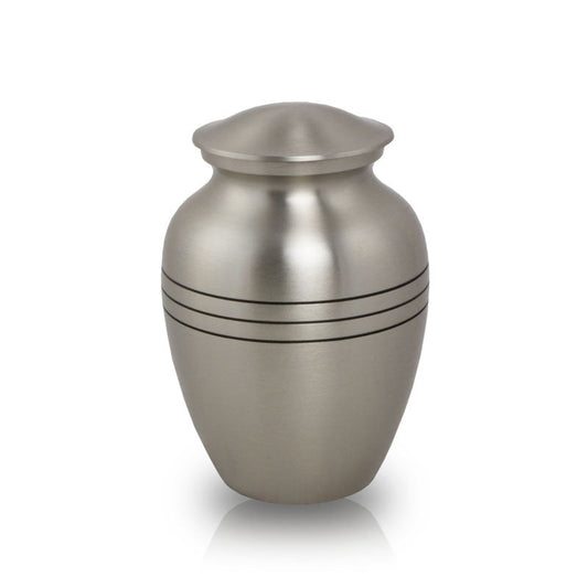 Small Classic Pewter Cremation Urn