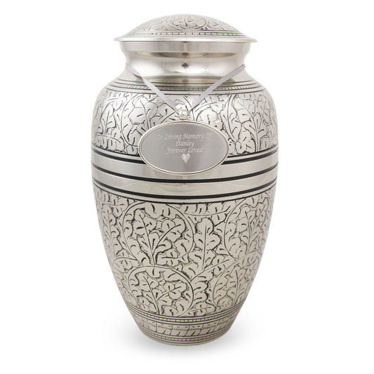 Silver Oak Cremation Urn - Large