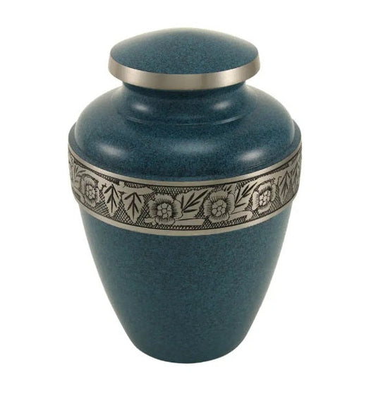 Avalon Evening Blue Cremation Urn - 200 cubic inches