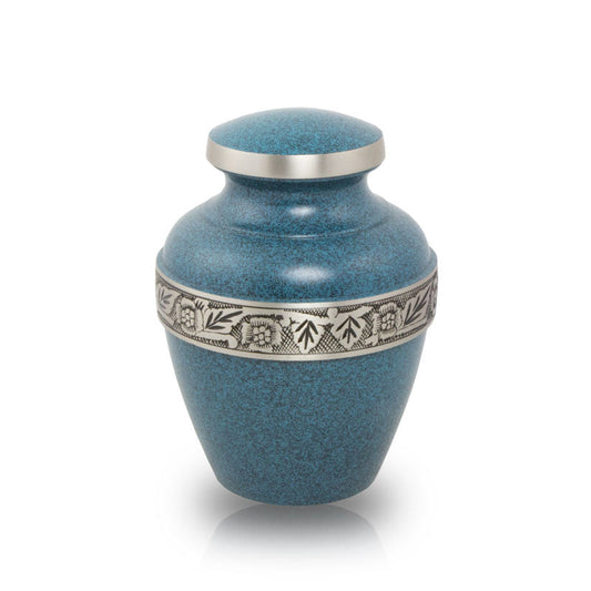 Avalon Evening Blue Cremation Urn - 70 cubic inches