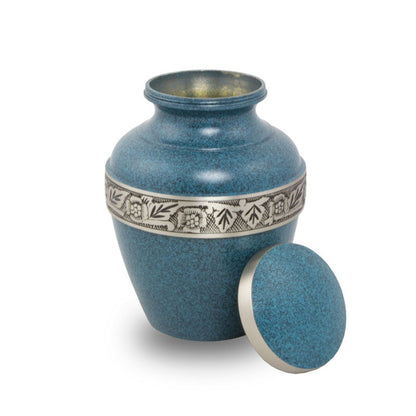 Avalon Evening Blue Cremation Urn - 70 cubic inches