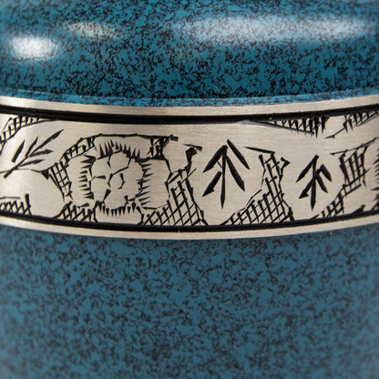Avalon Evening Blue Cremation Urn - 45 cubic inches