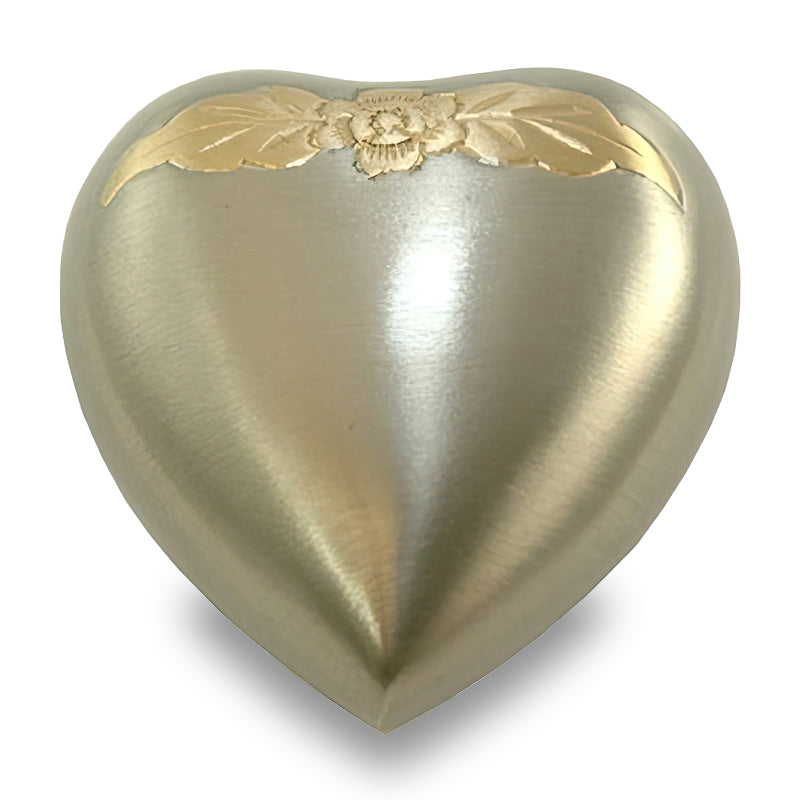 Avalon Pewter Cremation Urn - Heart Keepsake