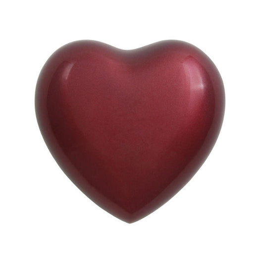 Trinity Crimson Cremation Urn Keepsake Heart