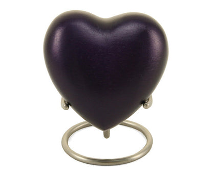 Purple Monterey Bronze Keepsake Heart