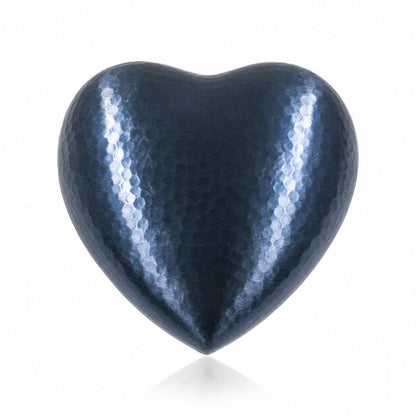 Blue Metallics Heart Keepsake Urn