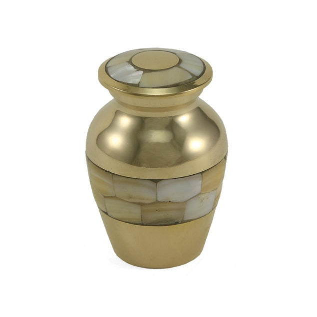 Elite Mother of Pearl Cremation Urn - Keepsake