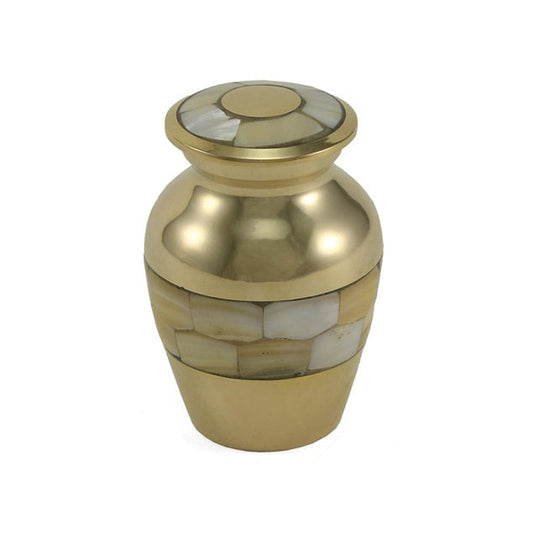 Elite Mother of Pearl Cremation Urn - Keepsake