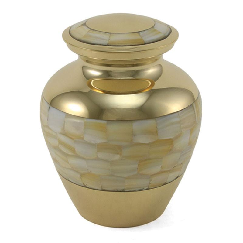 Elite Mother of Pearl Cremation Urn - Medium