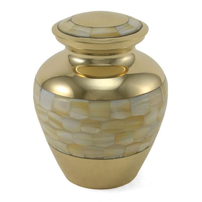 Elite Mother of Pearl Cremation Urn - Medium