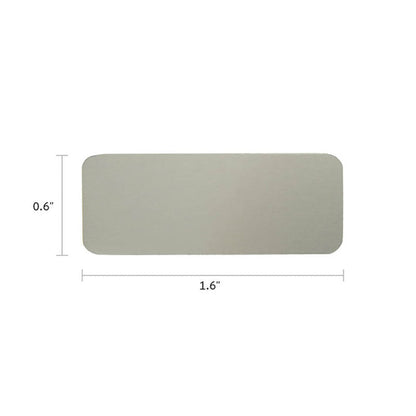 Small Metal Plate Pewter Finish - Engraved Example