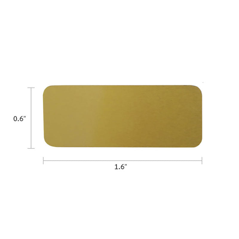 Small Metal Plate Bronze Finish - Engraved Example