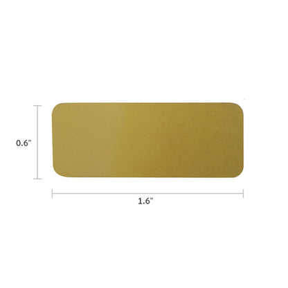 Small Metal Plate Bronze Finish - Engraved Example