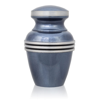 Blue Banded Cremation Urn - Keepsake