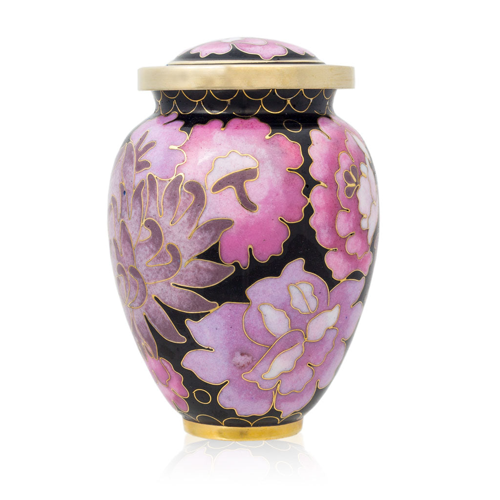 Cloisonné Blush Cremation Urn Keepsake
