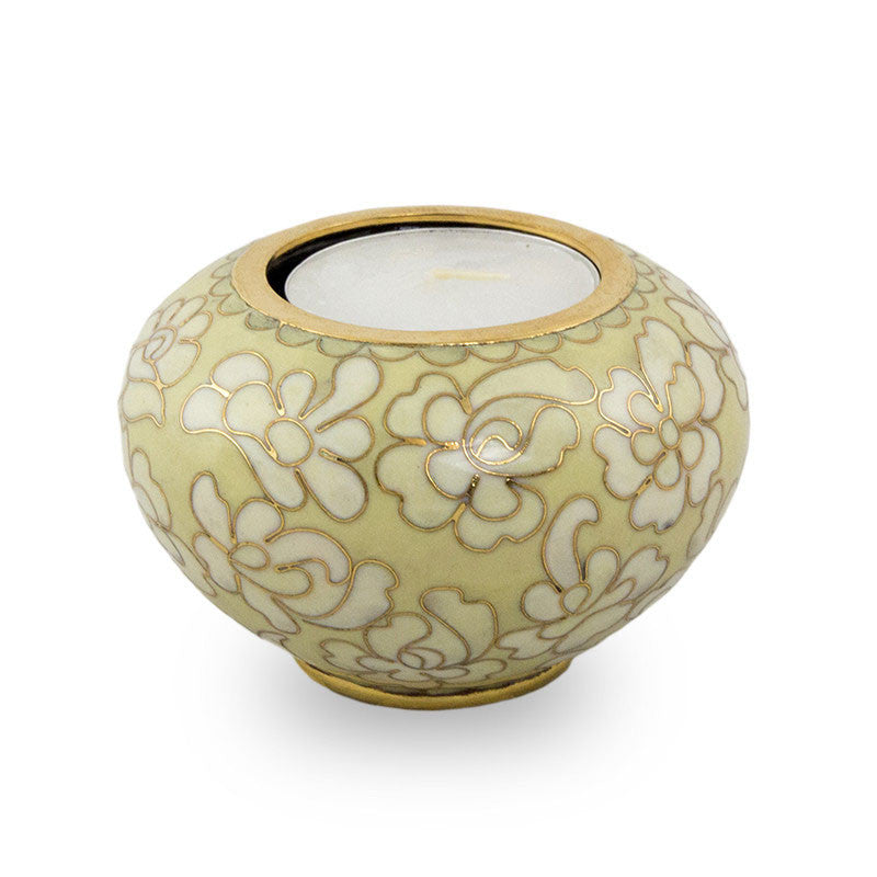 Opal Cloisonné Candle Holder Keepsake