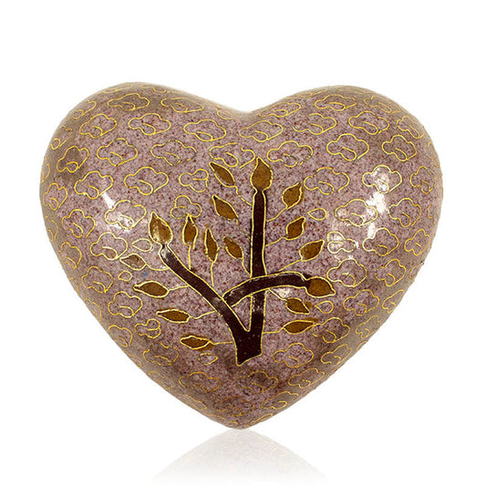 Tree of Life Heart Cloisonné Keepsake Urn