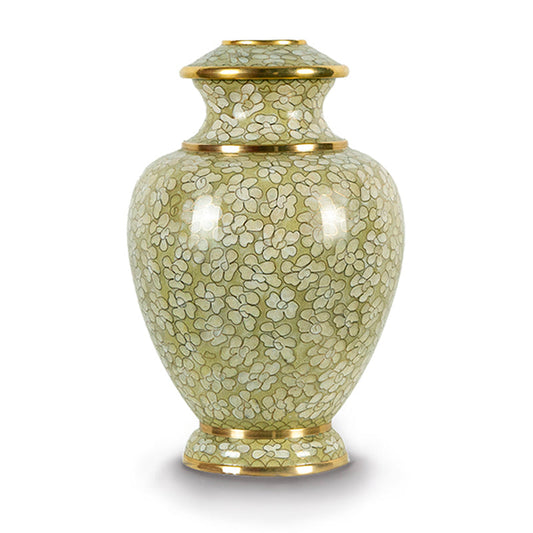 Opal Cloisonné Cremation Urn - Large
