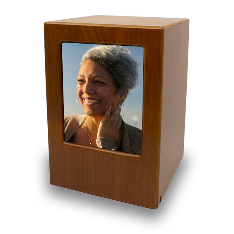 Honeynut Photo Cremation Urn - 200 cubic inches