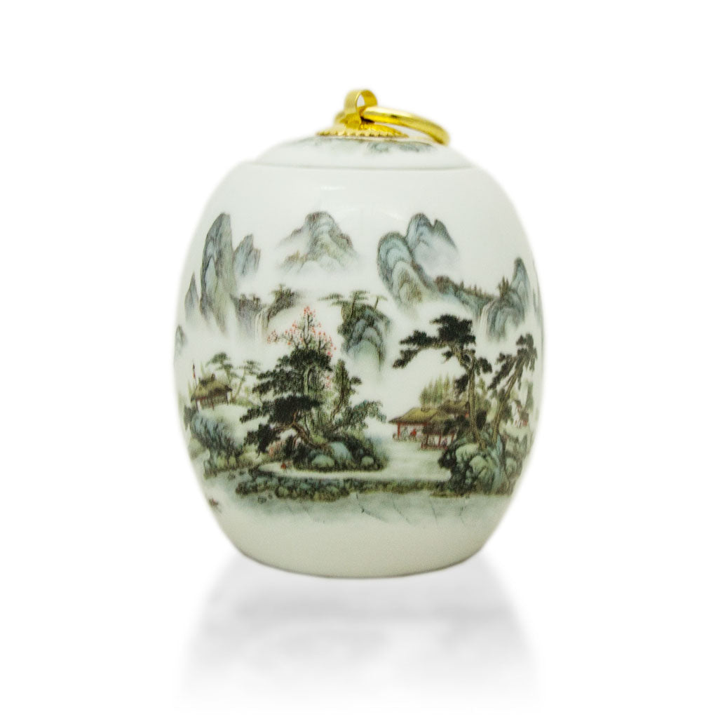 Misty Mountains Ceramic Cremation Urn - 18 cubic inches