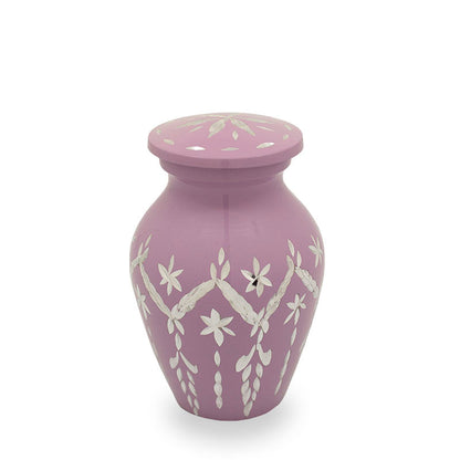 Purple Garland Drop Cremation Keepsake