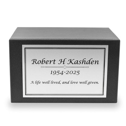 Adoration Urn Box Graphite - 200 cubic inch