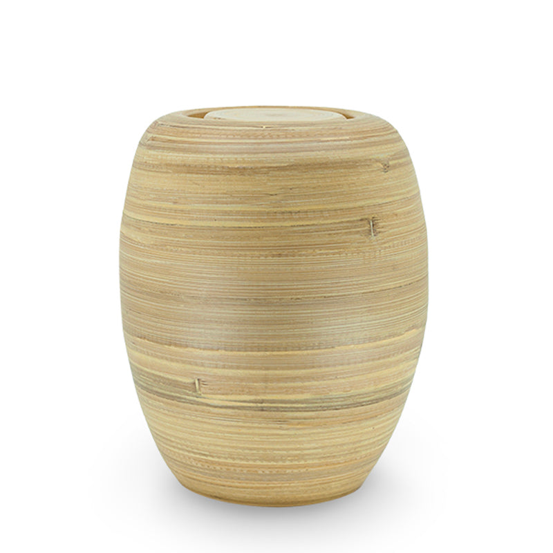Biodegradable Bamboo Cremation Urn - 134 cubic inches