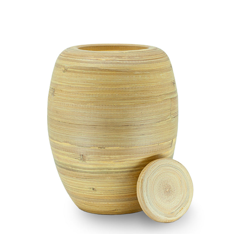 Biodegradable Bamboo Cremation Urn - 134 cubic inches