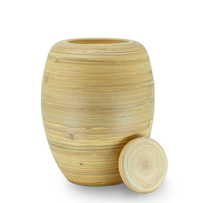 Biodegradable Bamboo Cremation Urn - 134 cubic inches