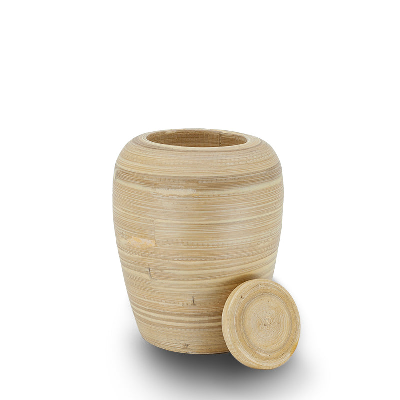 Biodegradable Bamboo Cremation Urn - 60 cubic inches