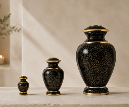 Onyx Cloisonné Cremation Urn Keepsake