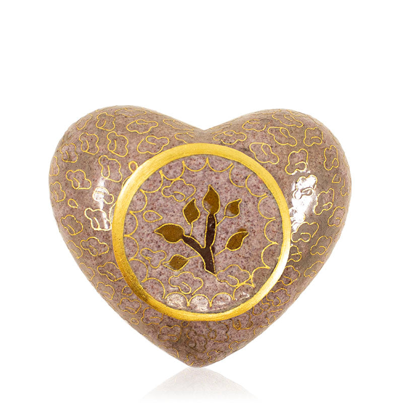 Tree of Life Heart Cloisonné Keepsake Urn