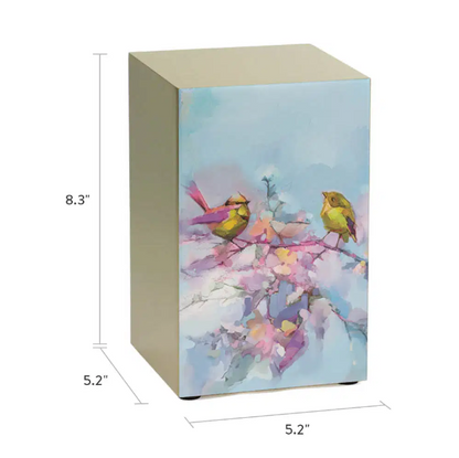 Soulful Songbirds Cremation Urn, Bronze - 200 cubic inches