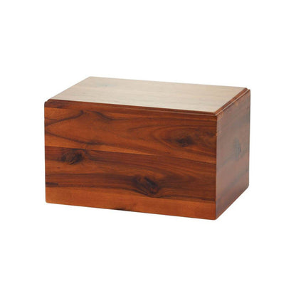 Acacia Wood Box Urn - 200 cubic inches