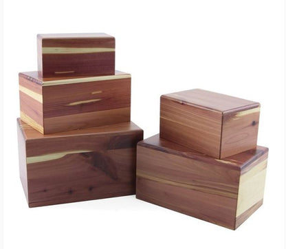 Natural Cedar Box Urn 25 cubic inches