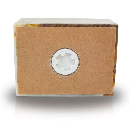 Alpine Green Genuine Marble Box Cremation Urn - Harmony