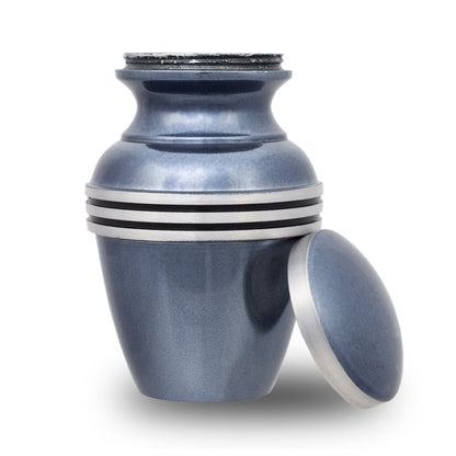 Blue Banded Cremation Urn - Keepsake