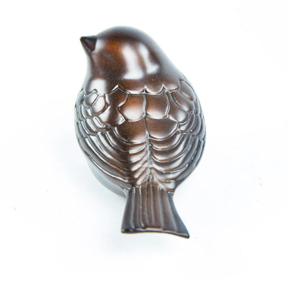 Antique Bronze Songbird Keepsake Cremation Urn