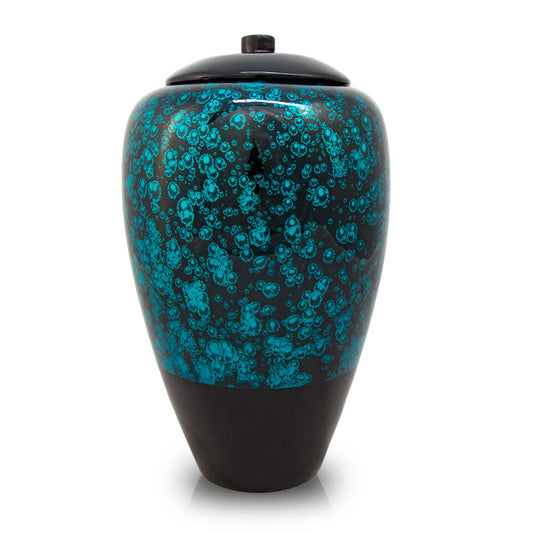 Tall Bamboo Cremation Urns- Amber, Blue, Natural